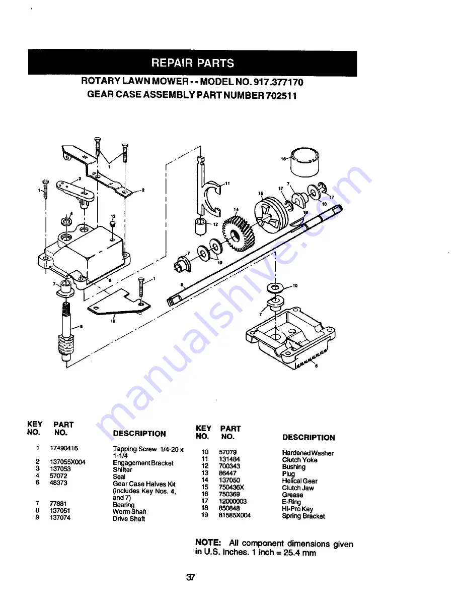 Craftsman 917.377170 Owner'S Manual Download Page 20