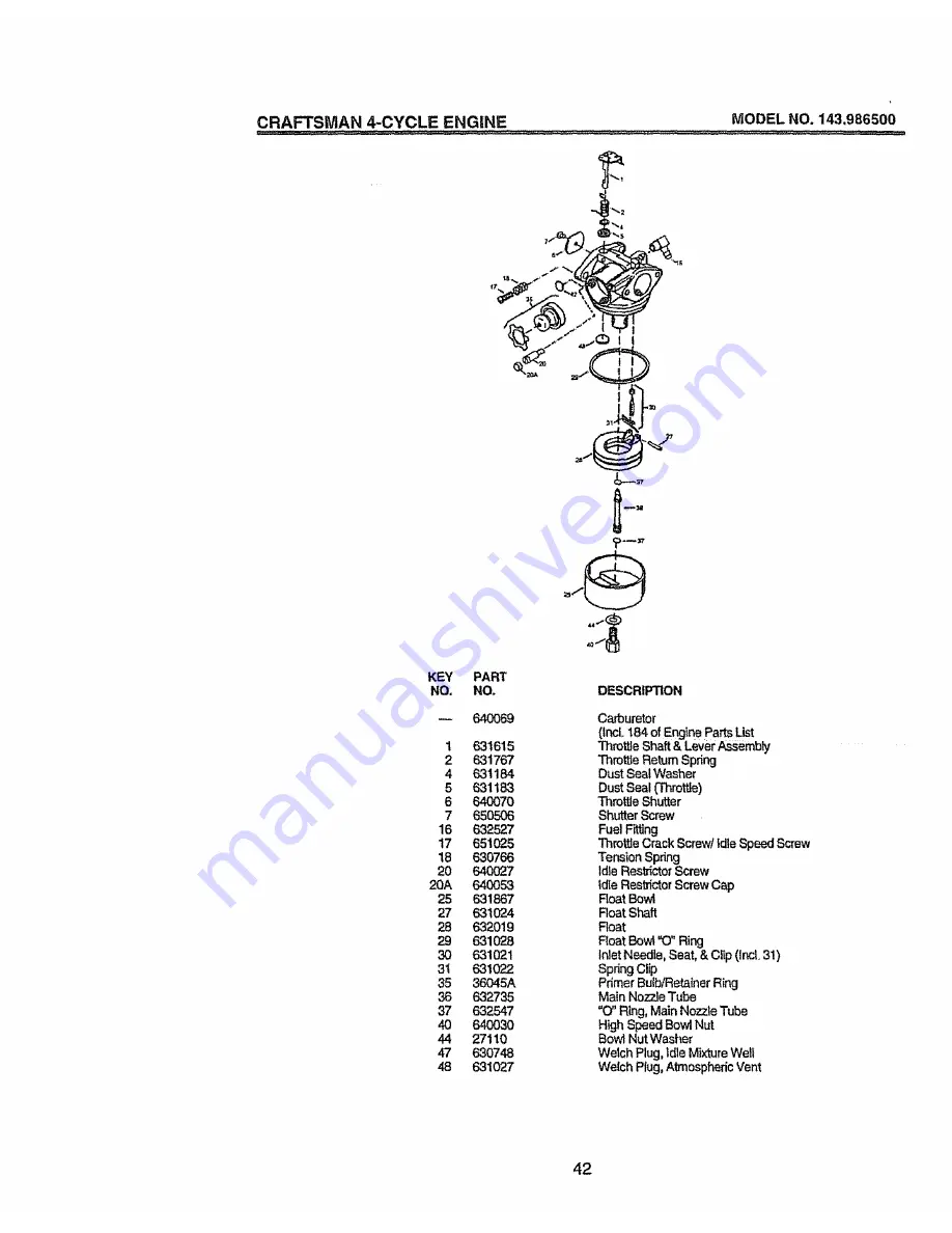 Craftsman 917.377541 Owner'S Manual Download Page 42