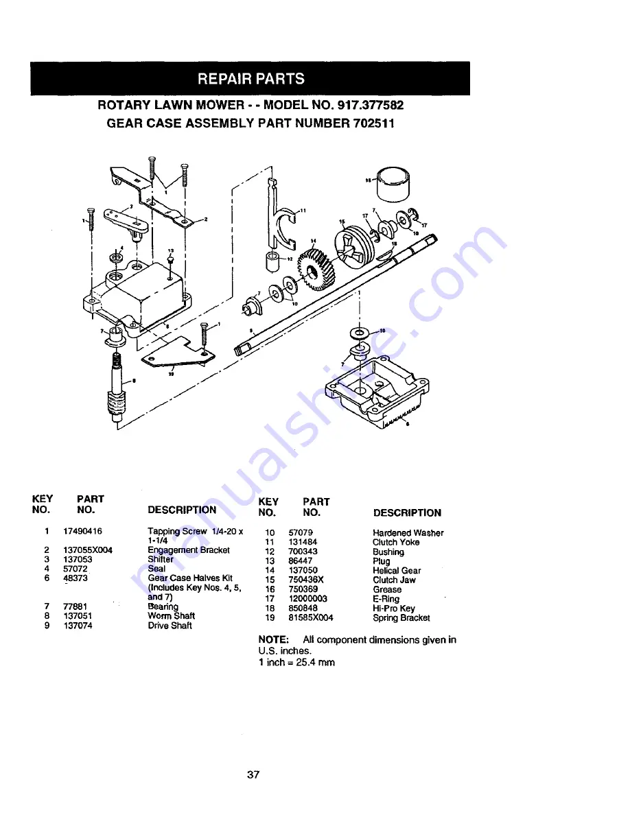 Craftsman 917.377582 Owner'S Manual Download Page 19