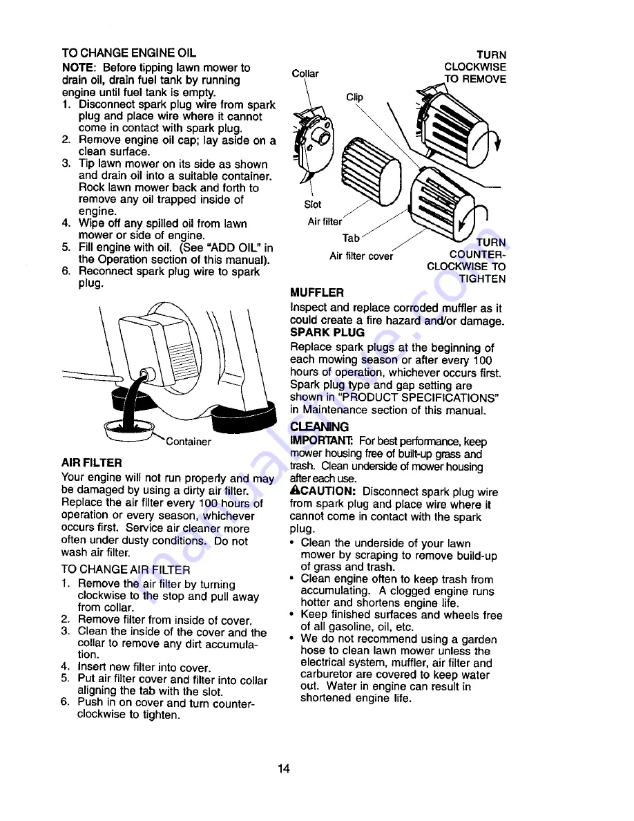 Craftsman 917.377650 Owner'S Manual Download Page 14