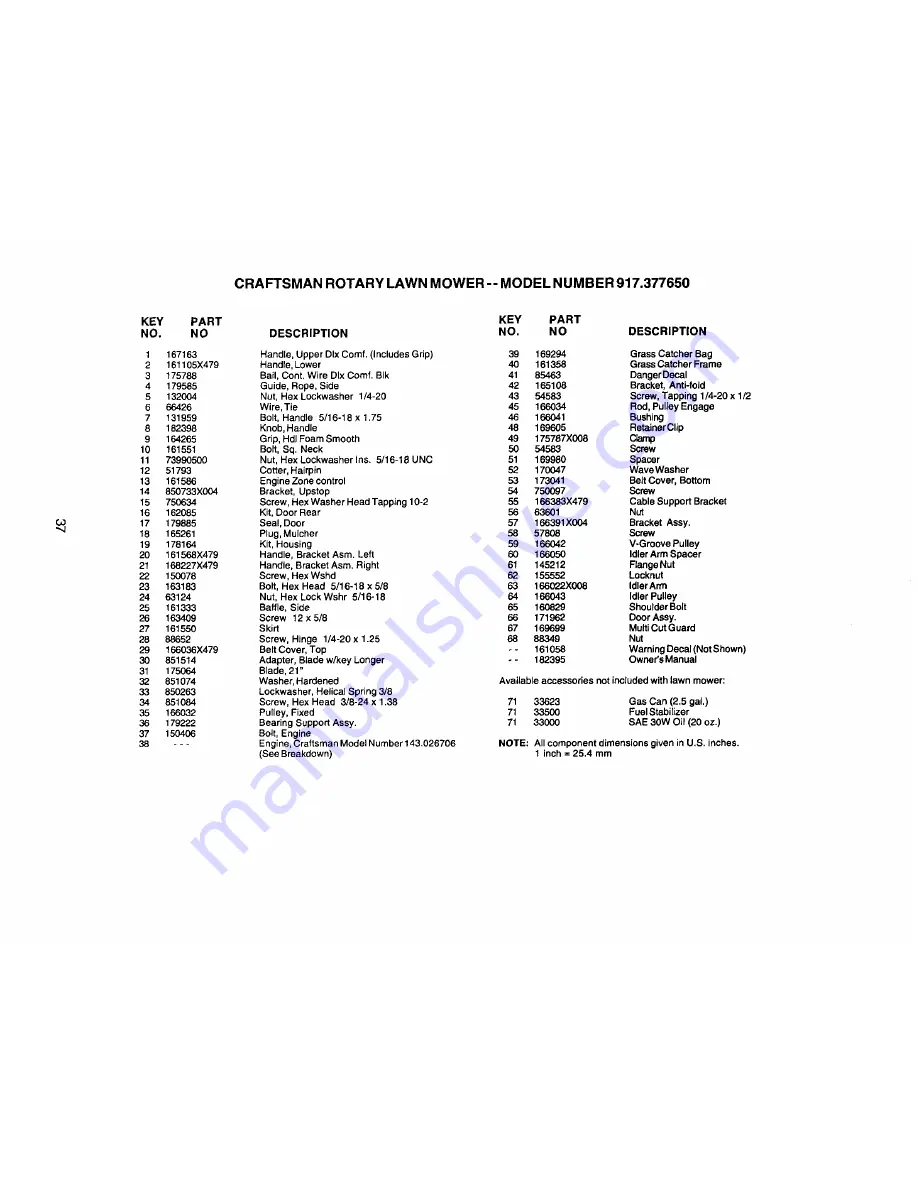 Craftsman 917.377650 Owner'S Manual Download Page 37