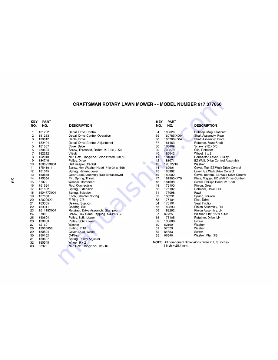 Craftsman 917.377660 Скачать руководство пользователя страница 39