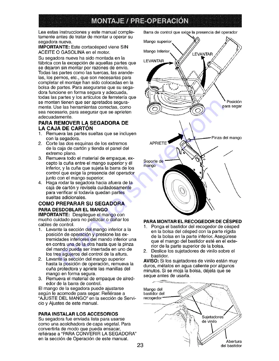 Craftsman 917.377664 Owner'S Manual Download Page 23