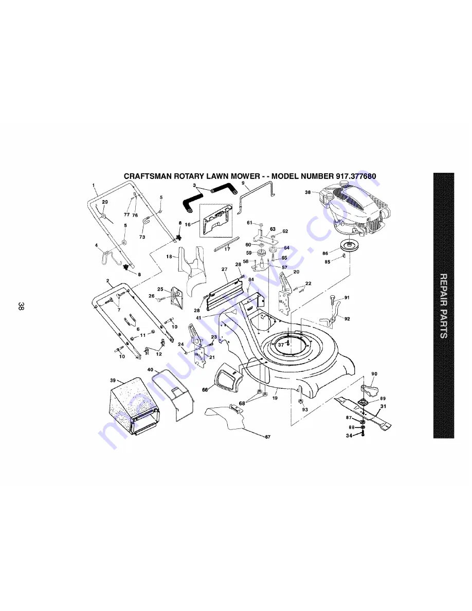 Craftsman 917.377680 Скачать руководство пользователя страница 38