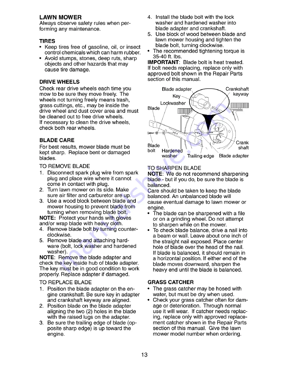 Craftsman 917.377681 Owner'S Manual Download Page 13