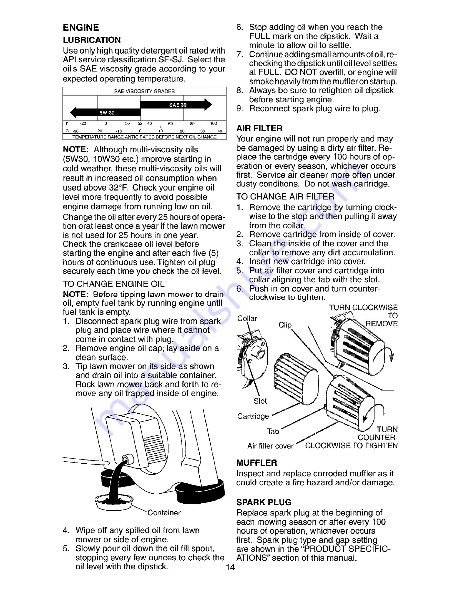 Craftsman 917.377681 Owner'S Manual Download Page 14