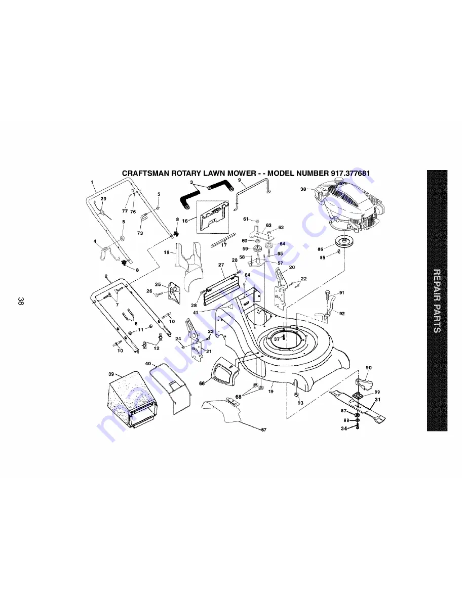 Craftsman 917.377681 Owner'S Manual Download Page 38