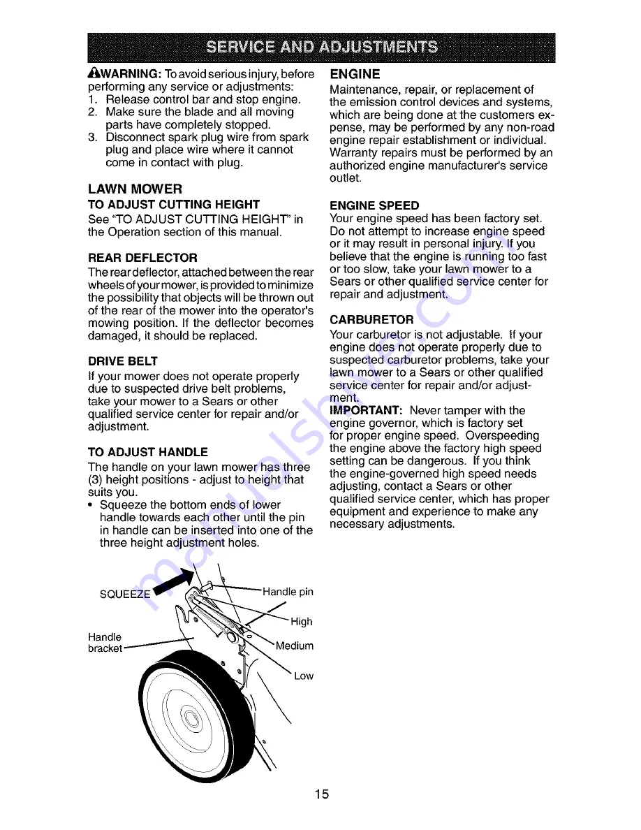 Craftsman 917.377794 Owner'S Manual Download Page 15