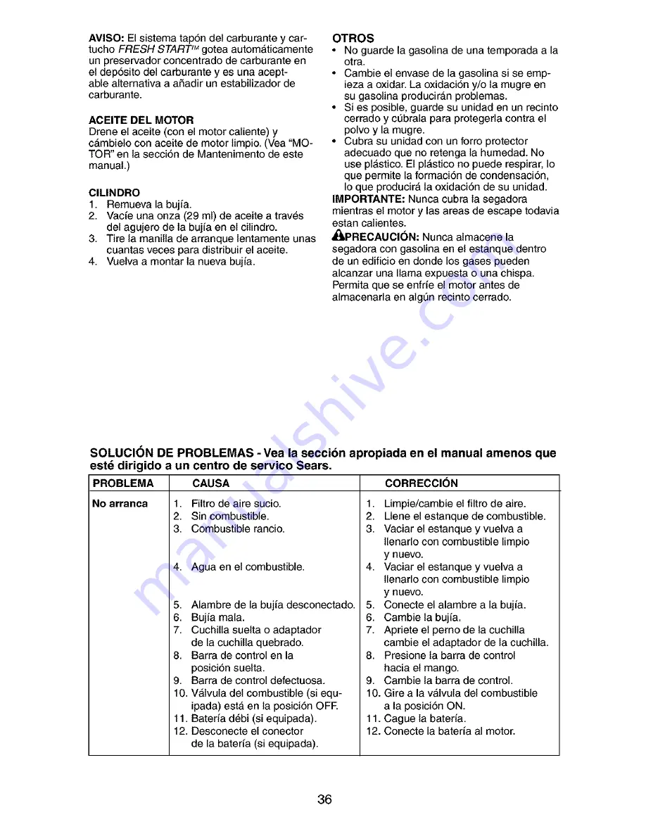 Craftsman 917.377820 Owner'S Manual Download Page 36