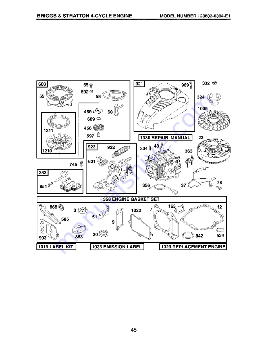 Craftsman 917.377820 Скачать руководство пользователя страница 45