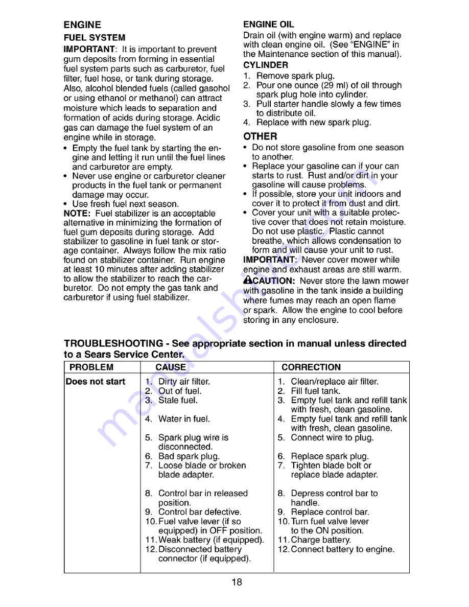 Craftsman 917.377843 Owner'S Manual Download Page 18