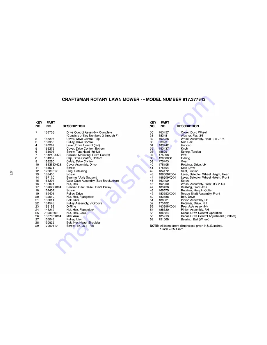 Craftsman 917.377843 Owner'S Manual Download Page 41