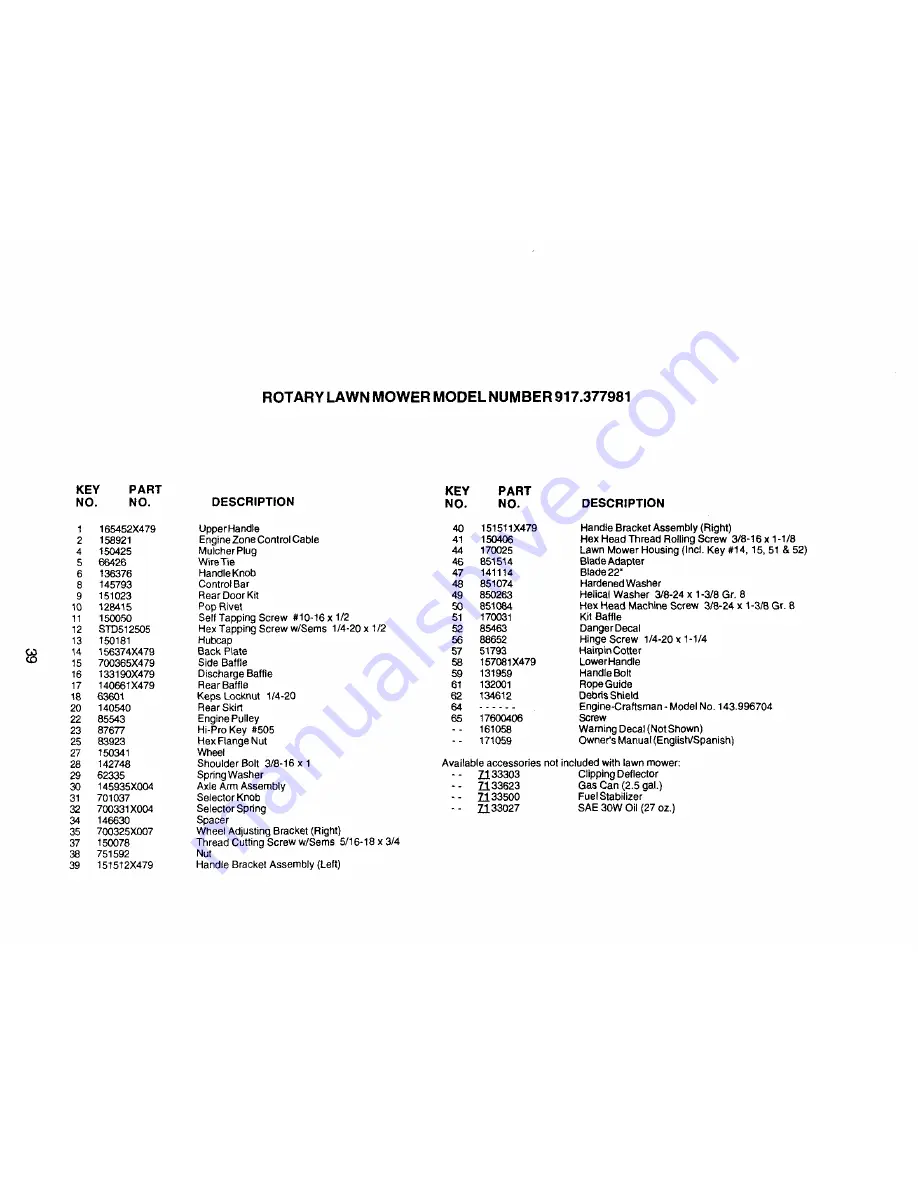 Craftsman 917.377981 Owner'S Manual Download Page 21