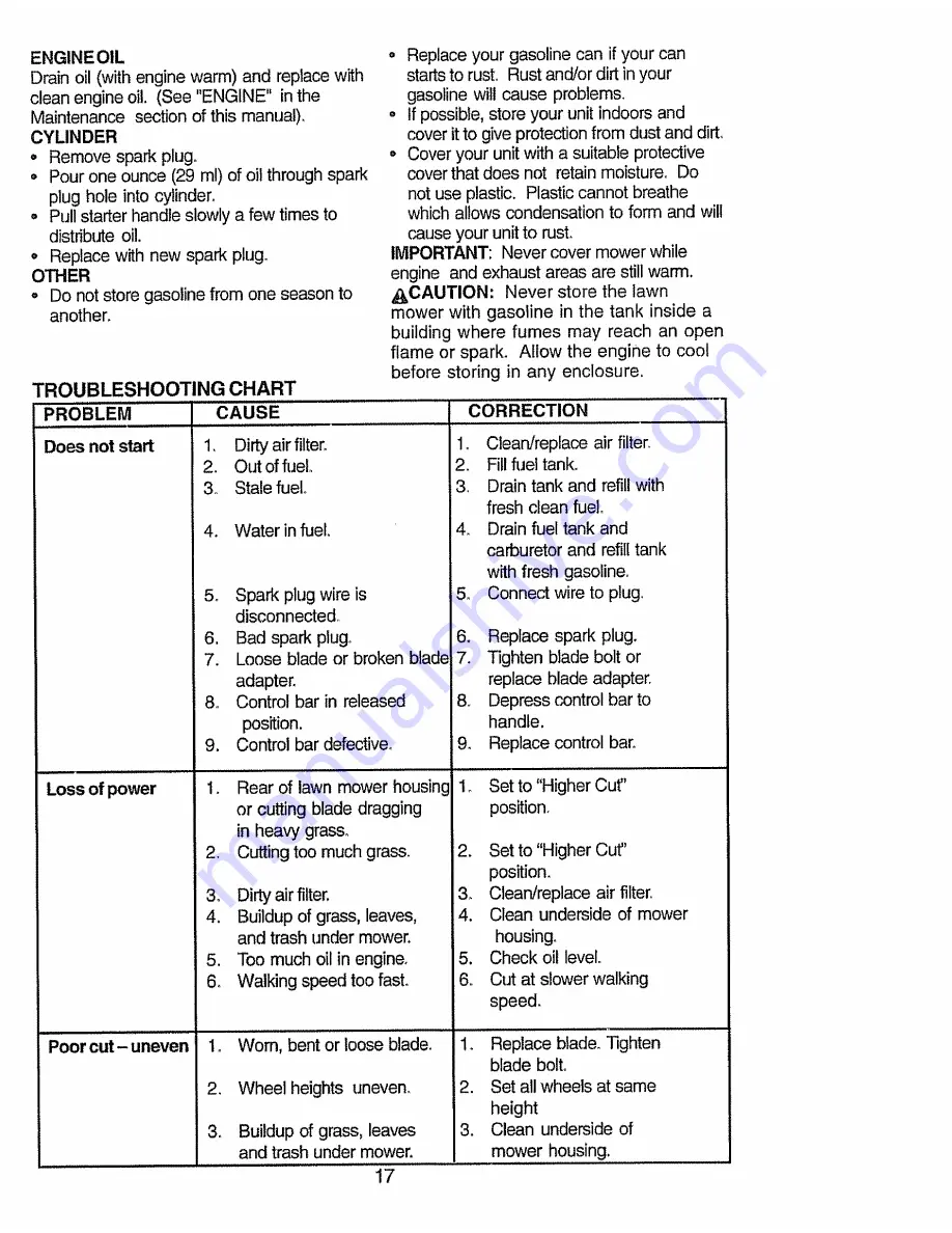 Craftsman 917.377991 Owner'S Manual Download Page 17