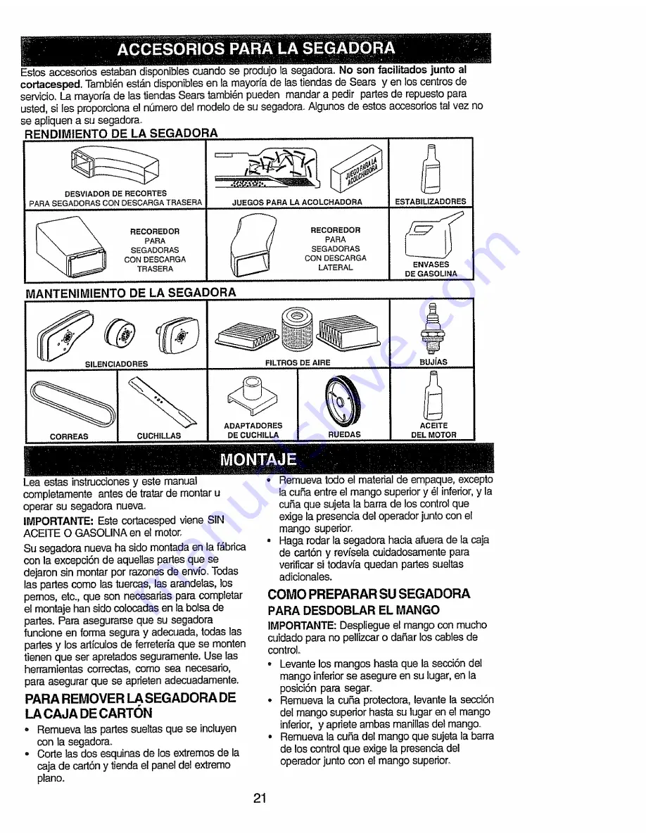 Craftsman 917.377991 Owner'S Manual Download Page 21