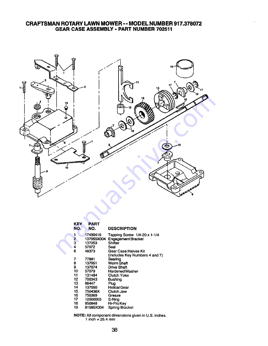 Craftsman 917.378072 Скачать руководство пользователя страница 38