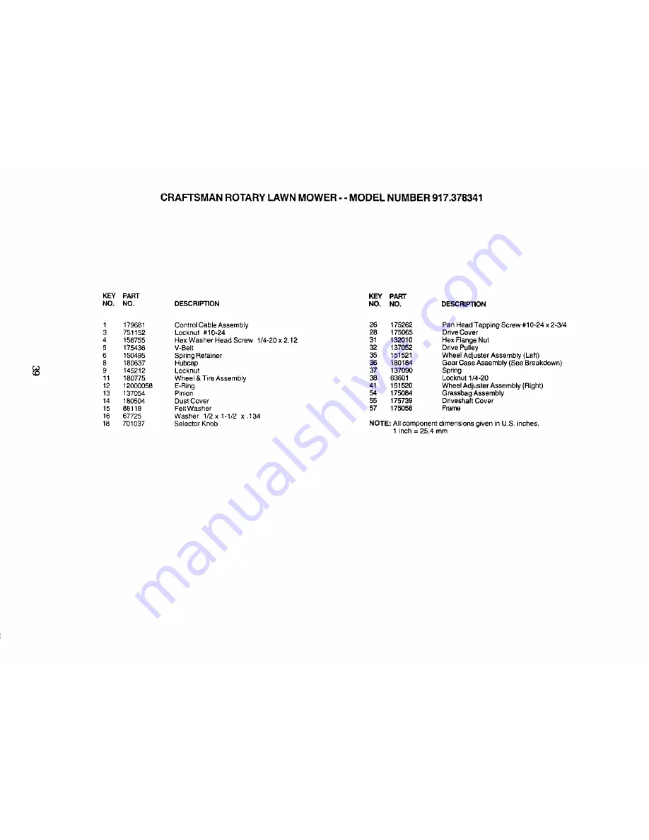 Craftsman 917.378341 Owner'S Manual Download Page 39