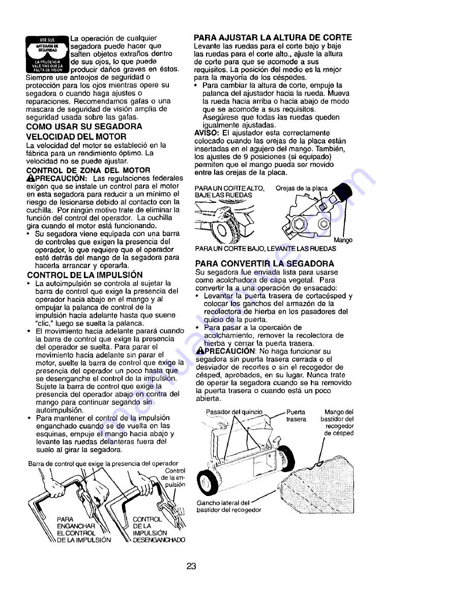 Craftsman 917.378351 Owner'S Manual Download Page 23