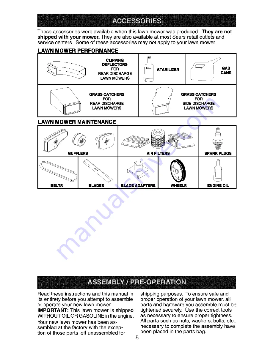 Craftsman 917.378381 Owner'S Manual Download Page 5