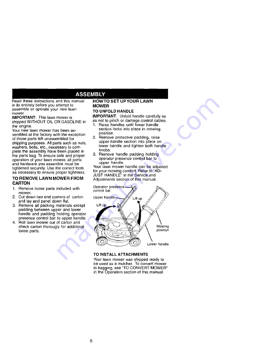 Craftsman 917.378411 Owner'S Manual Download Page 5