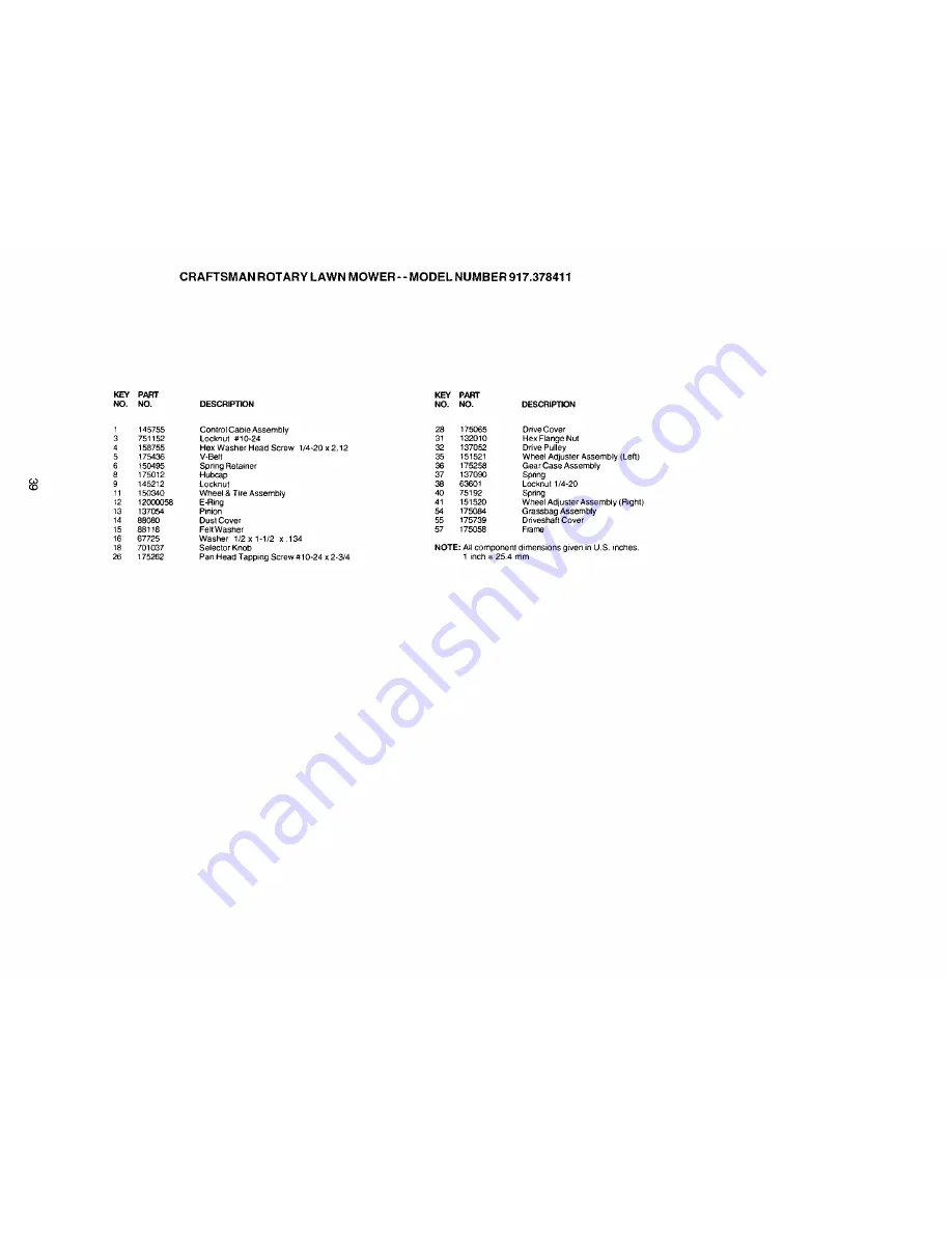 Craftsman 917.378411 Owner'S Manual Download Page 39