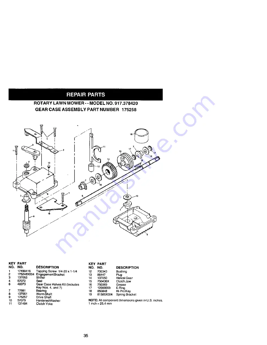 Craftsman 917.378420 Owner'S Manual Download Page 35