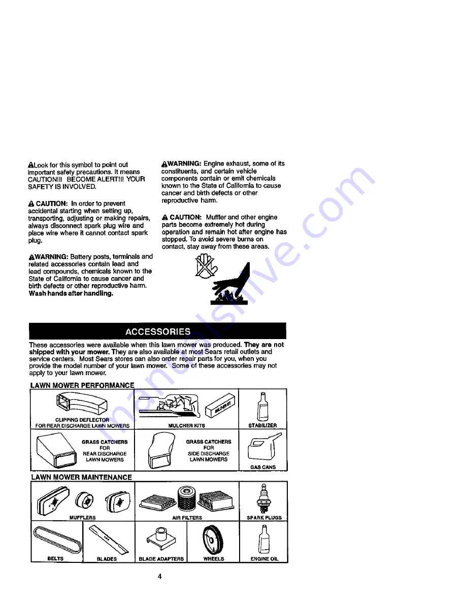 Craftsman 917.378421 Owner'S Manual Download Page 4