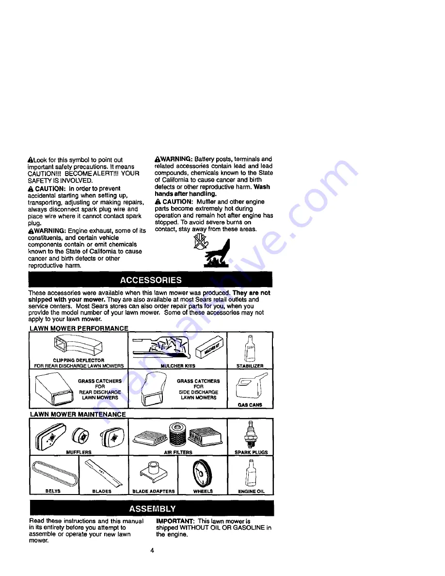 Craftsman 917.378431 Owner'S Manual Download Page 4