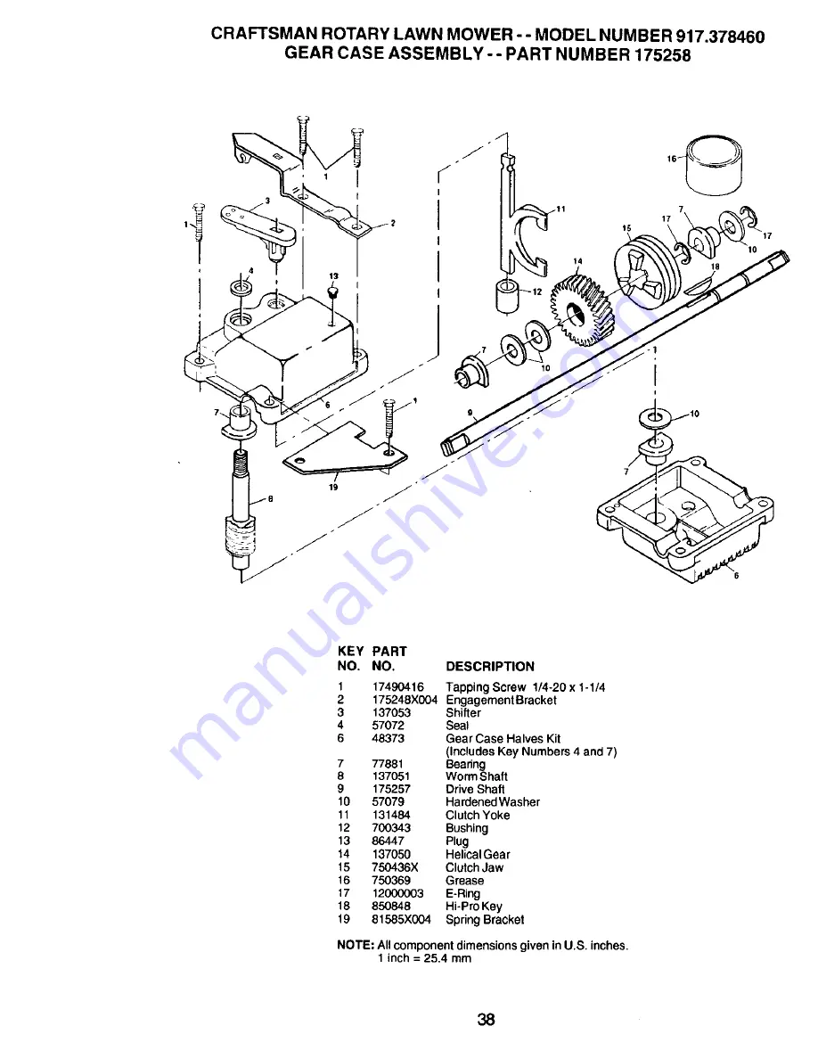 Craftsman 917.378460 Скачать руководство пользователя страница 38