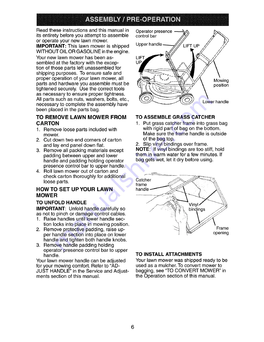 Craftsman 917.378491 Скачать руководство пользователя страница 6