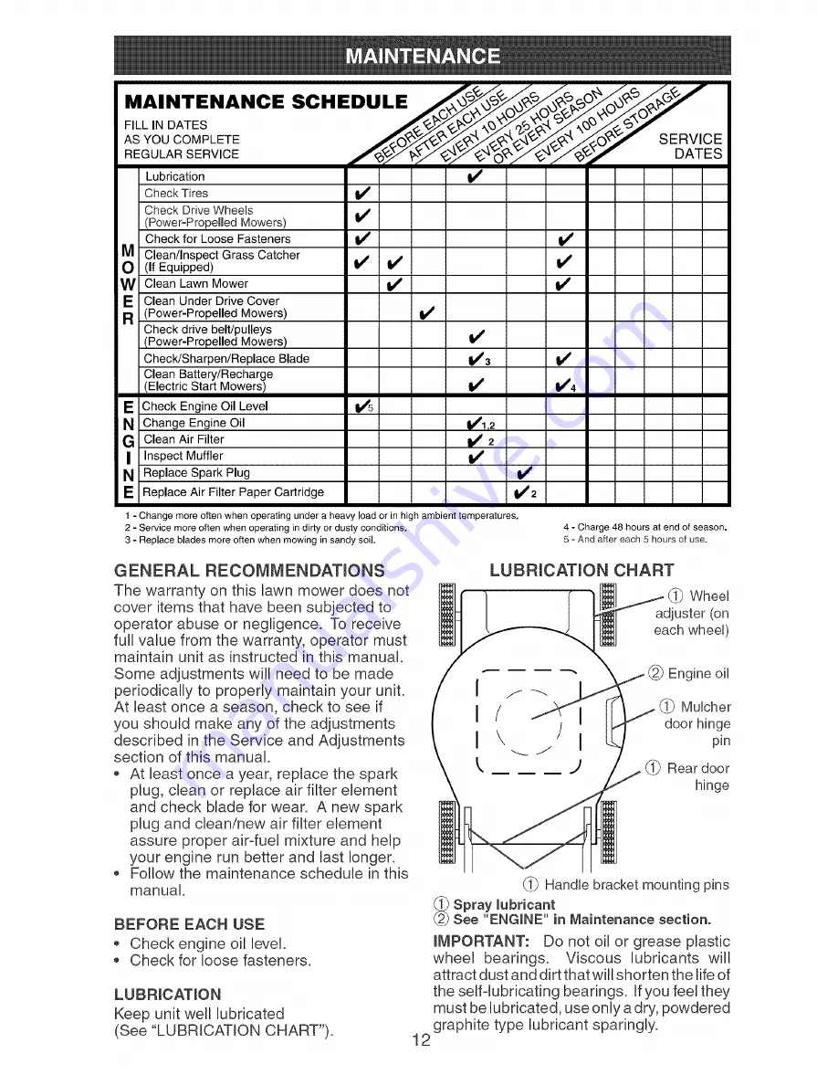 Craftsman 917.378501 Owner'S Manual Download Page 12