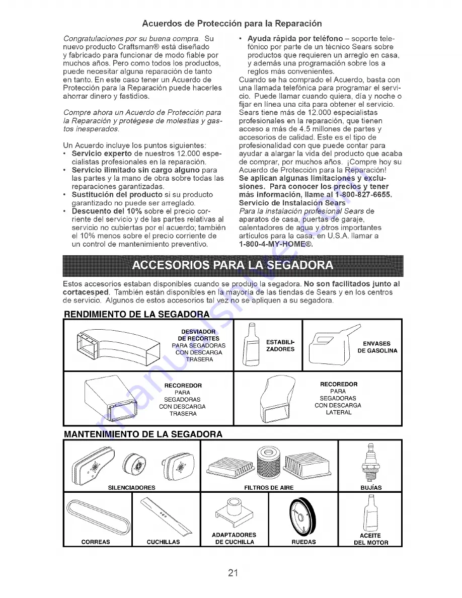 Craftsman 917.378851 Owner'S Manual Download Page 21