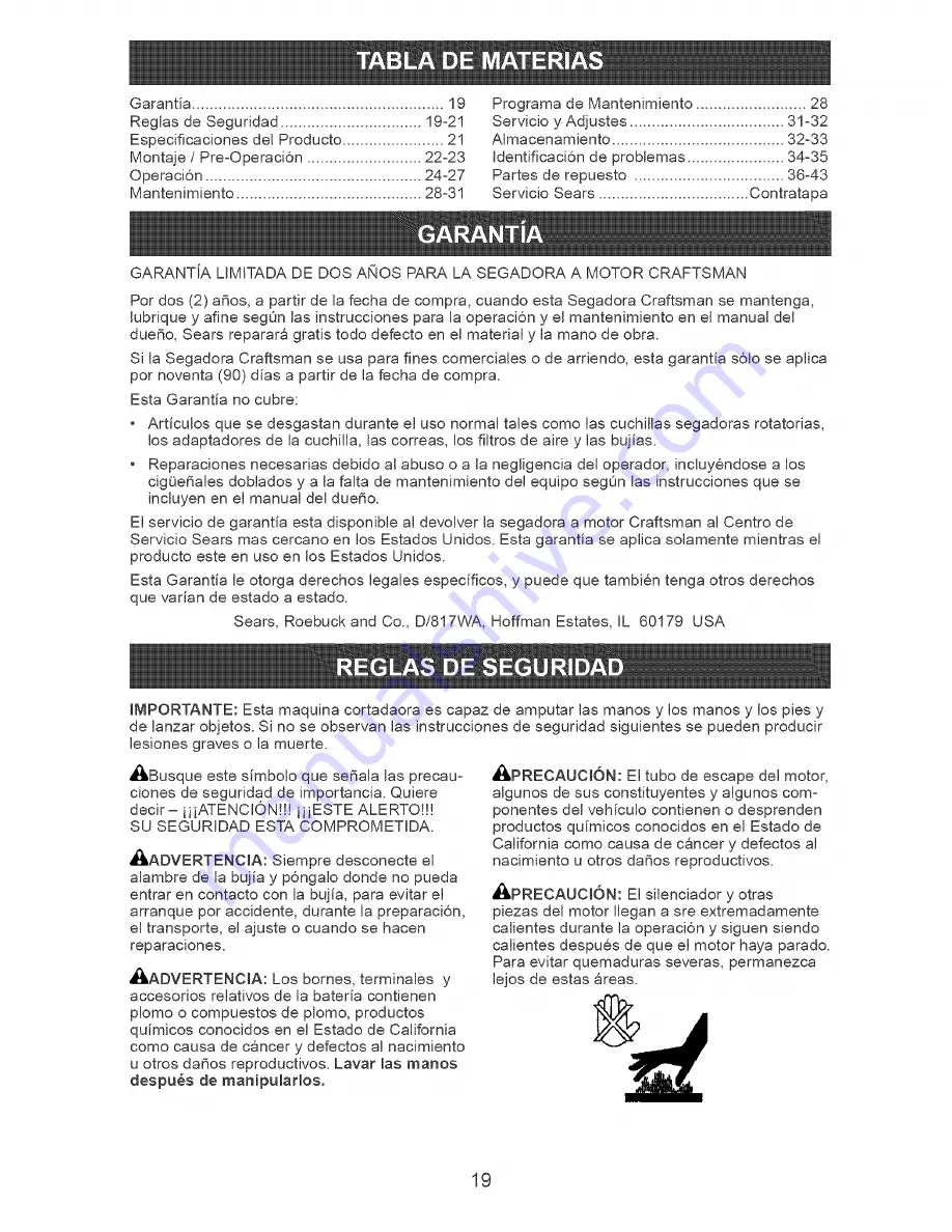 Craftsman 917.378890 Owner'S Manual Download Page 19