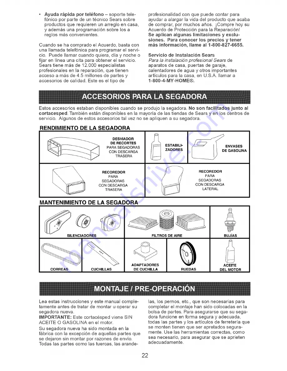 Craftsman 917.378890 Owner'S Manual Download Page 22