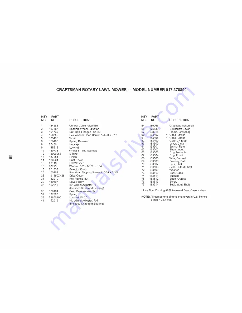 Craftsman 917.378890 Owner'S Manual Download Page 39