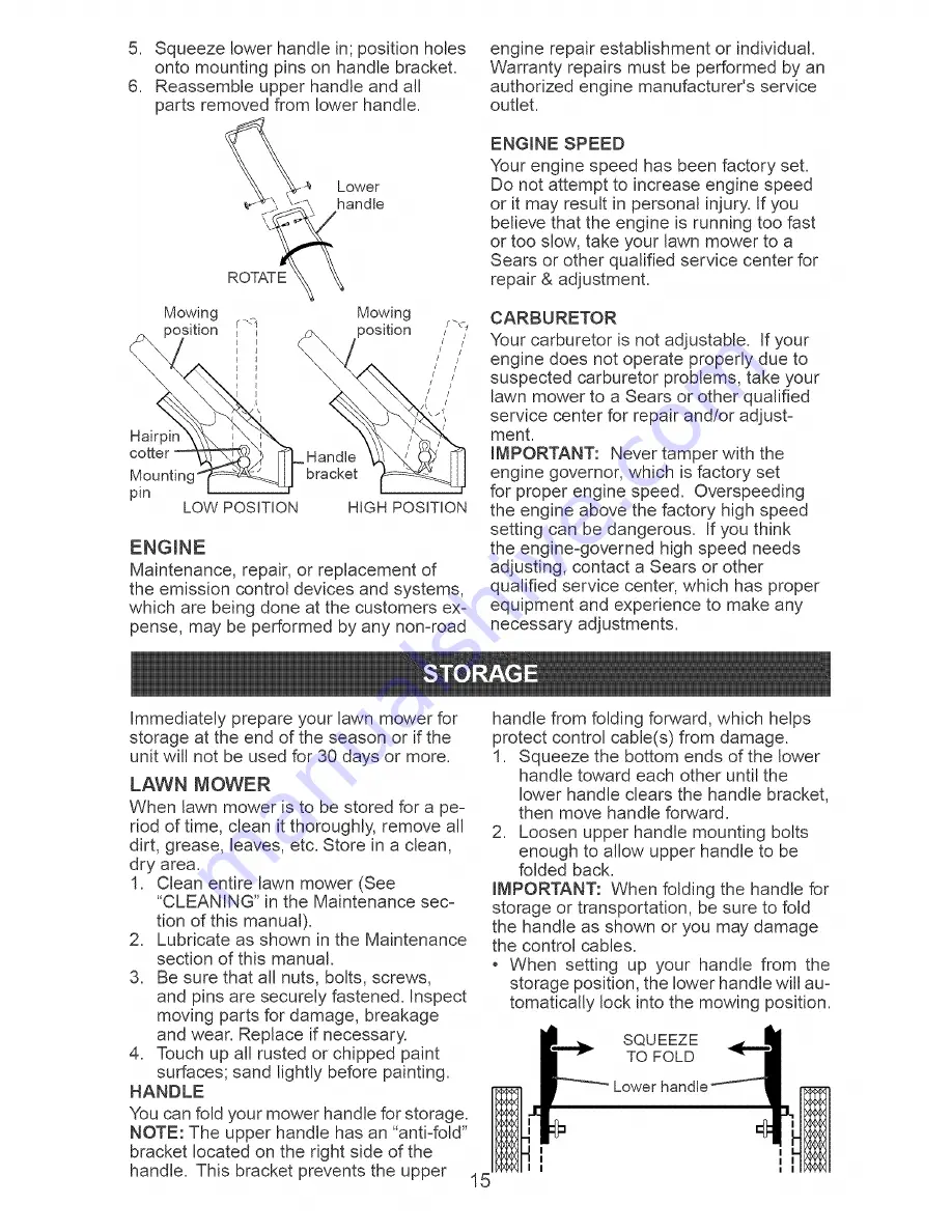 Craftsman 917.378990 Owner'S Manual Download Page 15