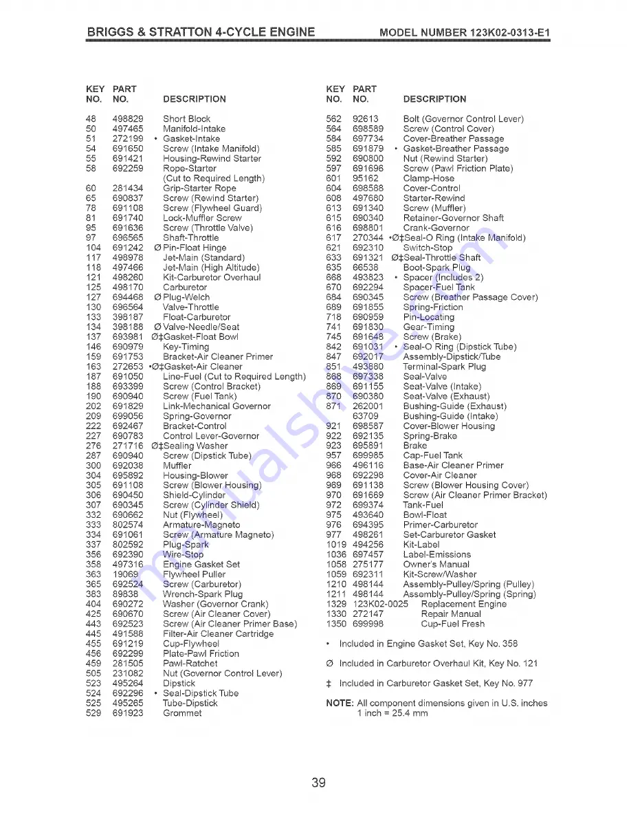 Craftsman 917.379200 Owner'S Manual Download Page 39