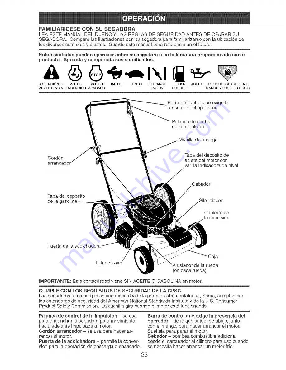 Craftsman 917.379201 Owner'S Manual Download Page 23