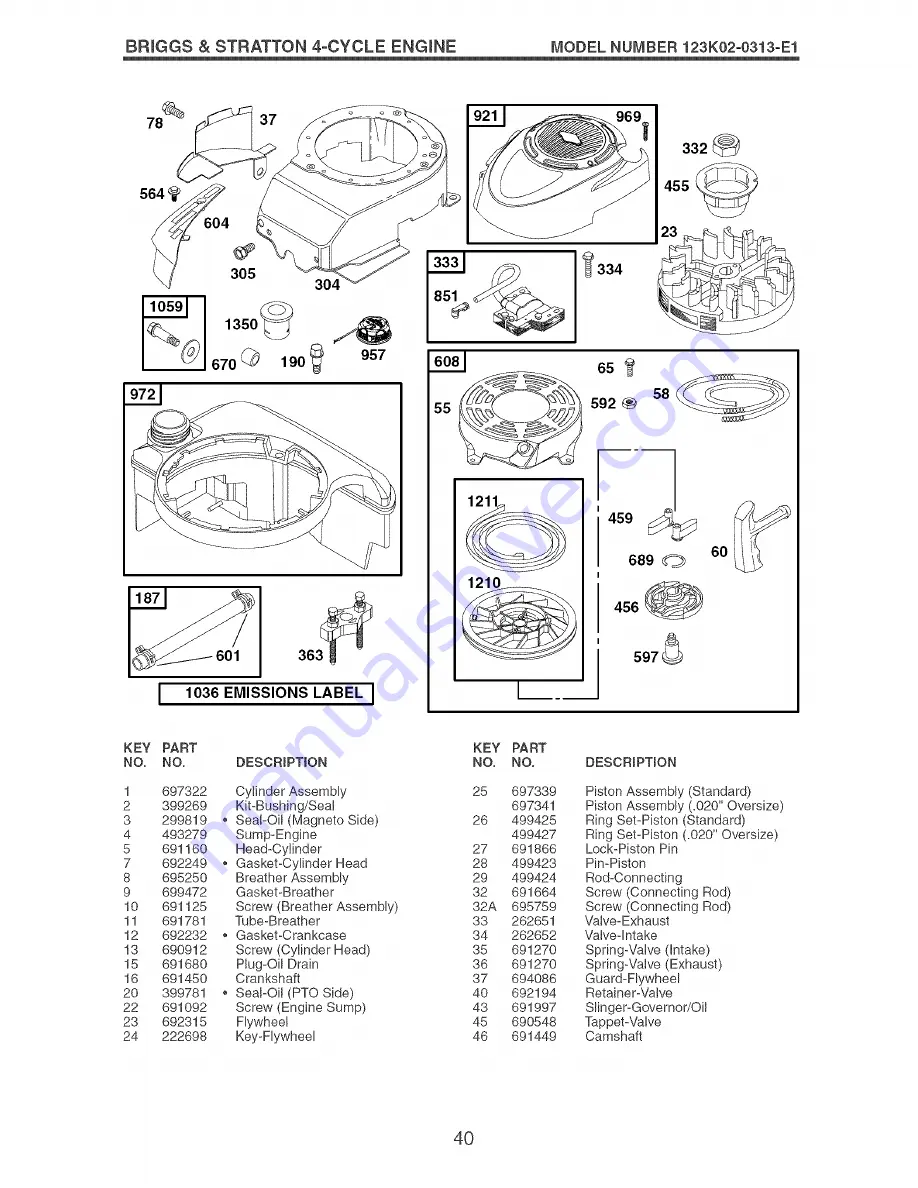 Craftsman 917.379201 Owner'S Manual Download Page 40