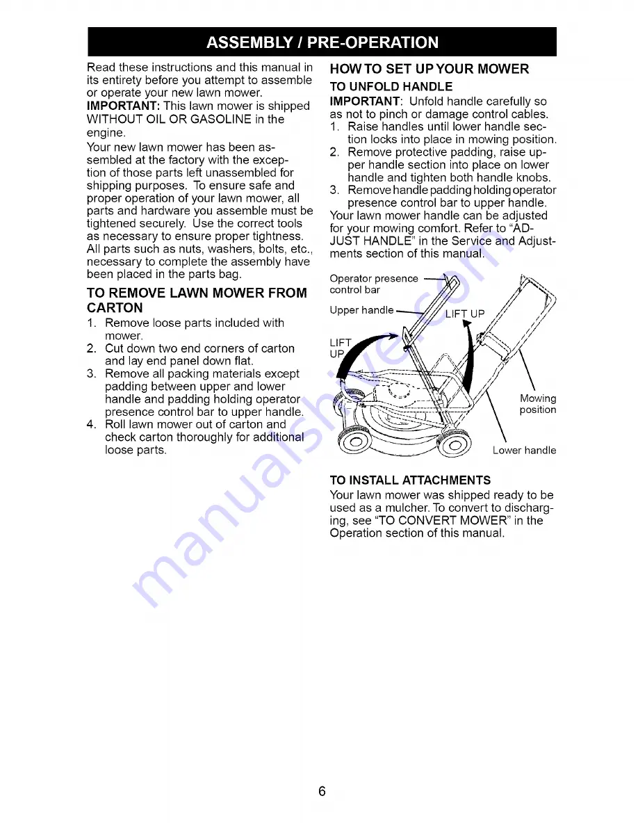 Craftsman 917.379203 Owner'S Manual Download Page 6