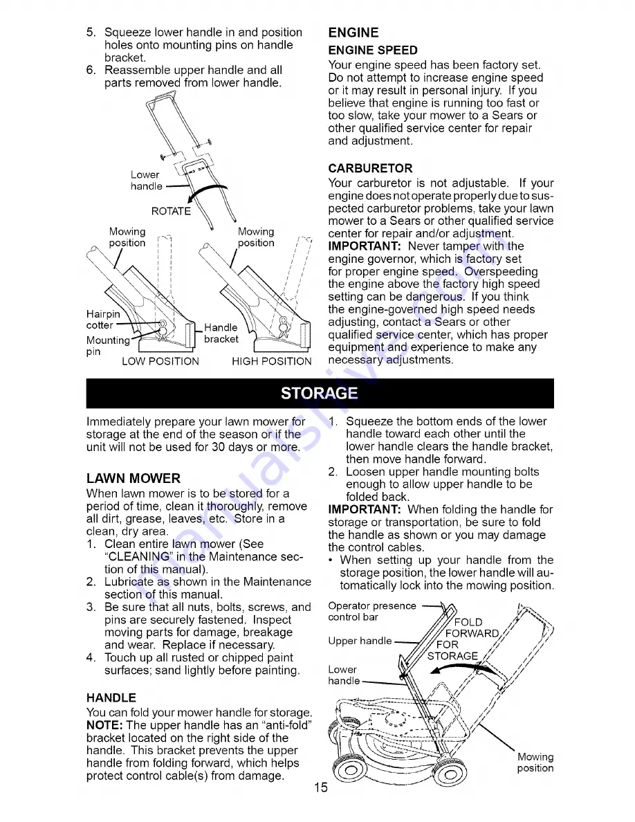 Craftsman 917.379203 Owner'S Manual Download Page 15