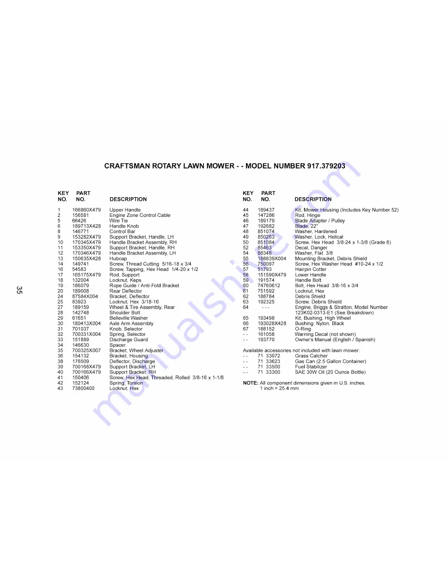 Craftsman 917.379203 Скачать руководство пользователя страница 35