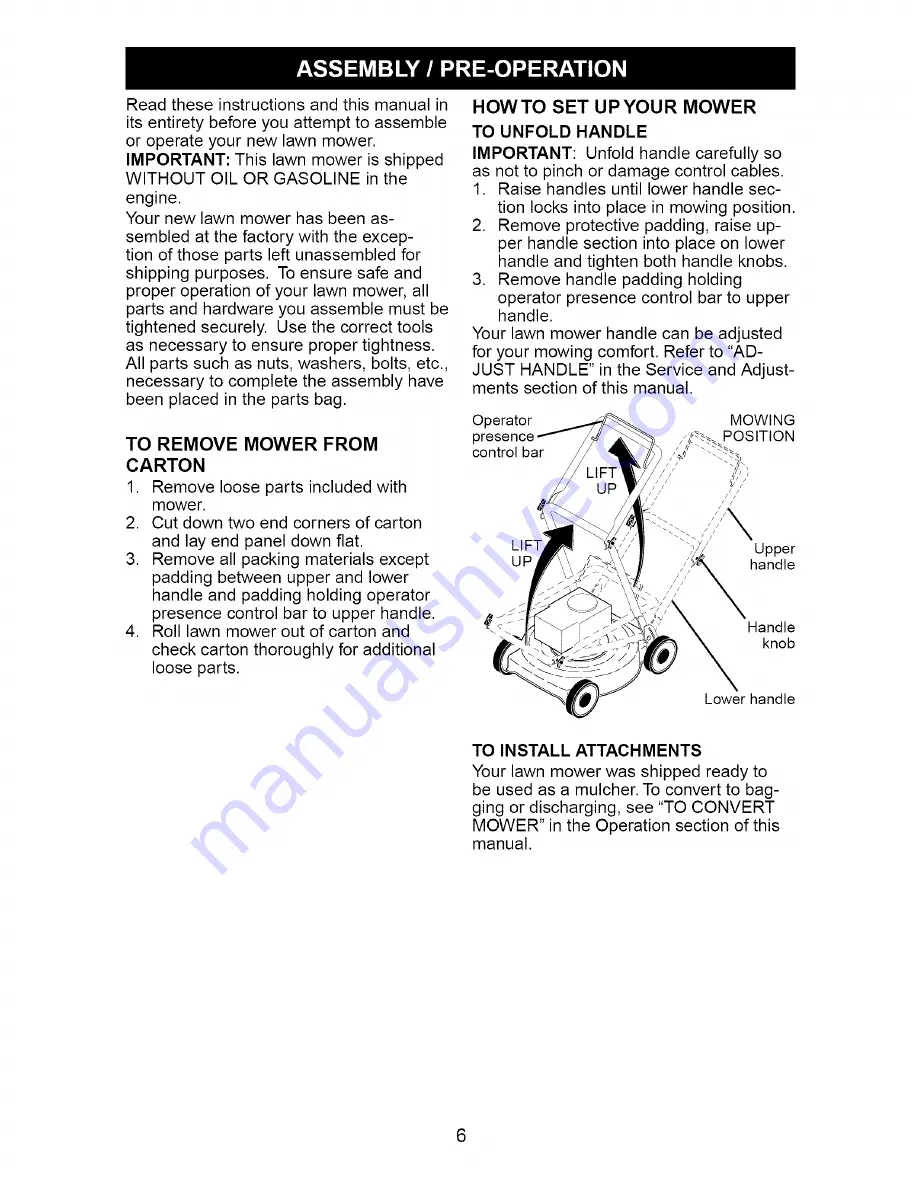 Craftsman 917.379240 Owner'S Manual Download Page 6