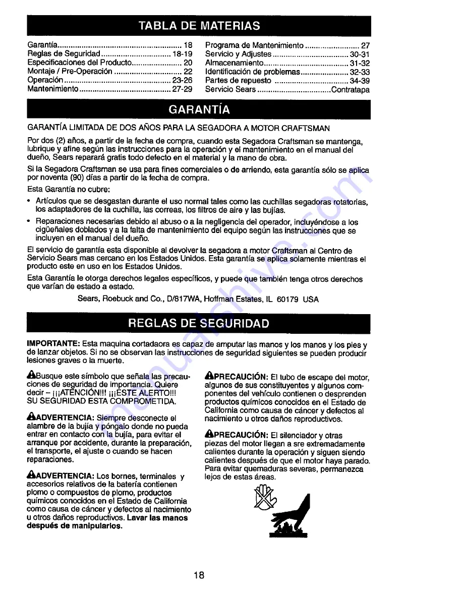 Craftsman 917.379371 Owner'S Manual Download Page 18