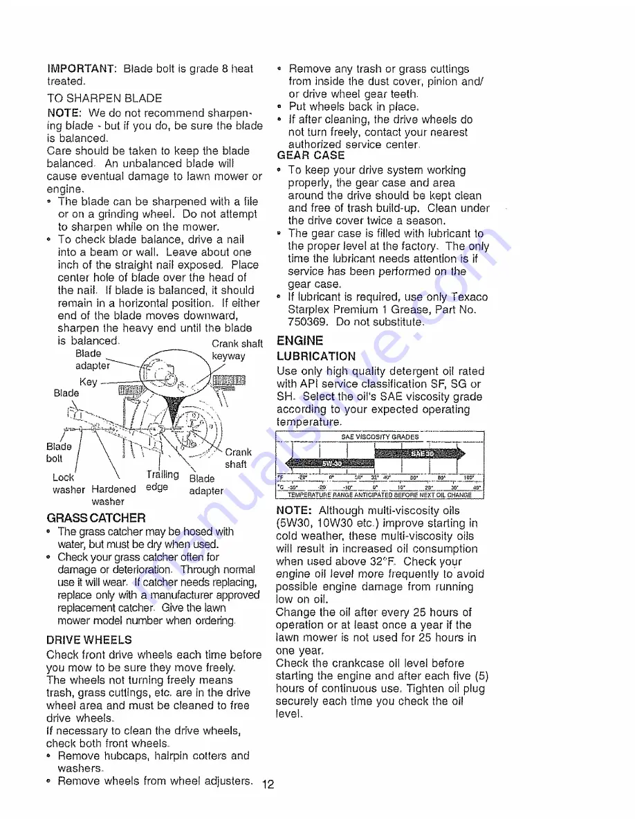 Craftsman 917.379380 Owner'S Manual Download Page 12