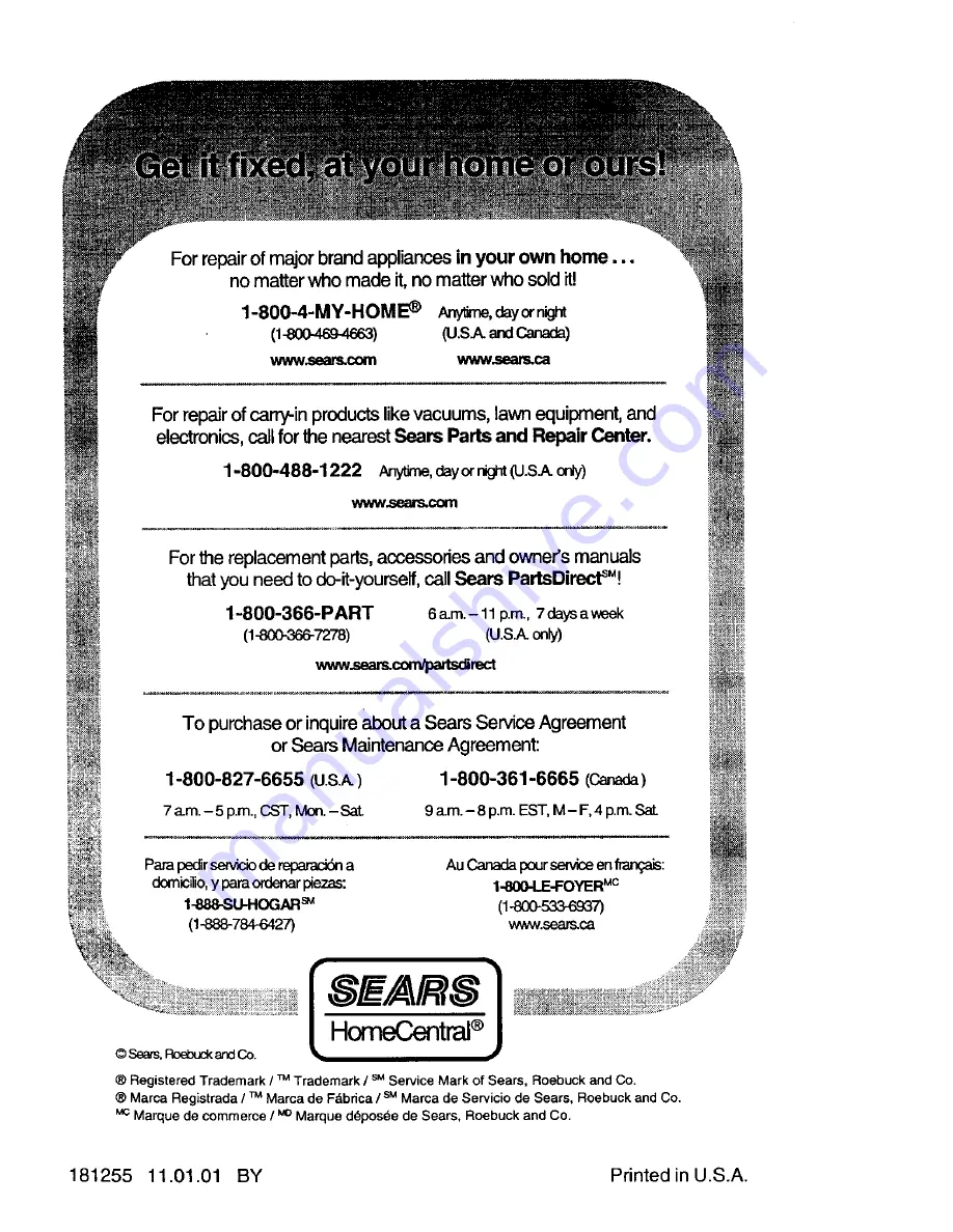 Craftsman 917.379431 Owner'S Manual Download Page 44