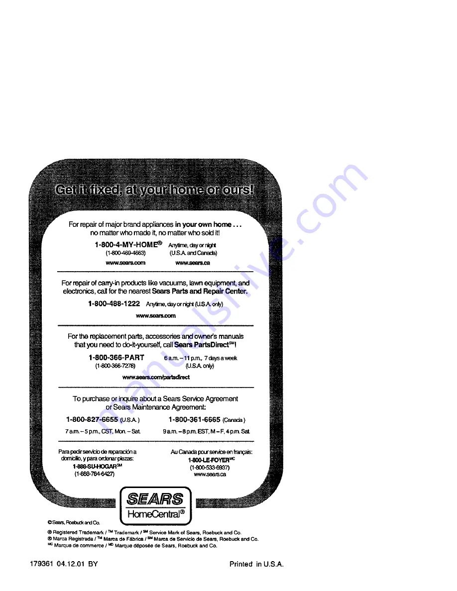 Craftsman 917.379611 Owner'S Manual Download Page 44