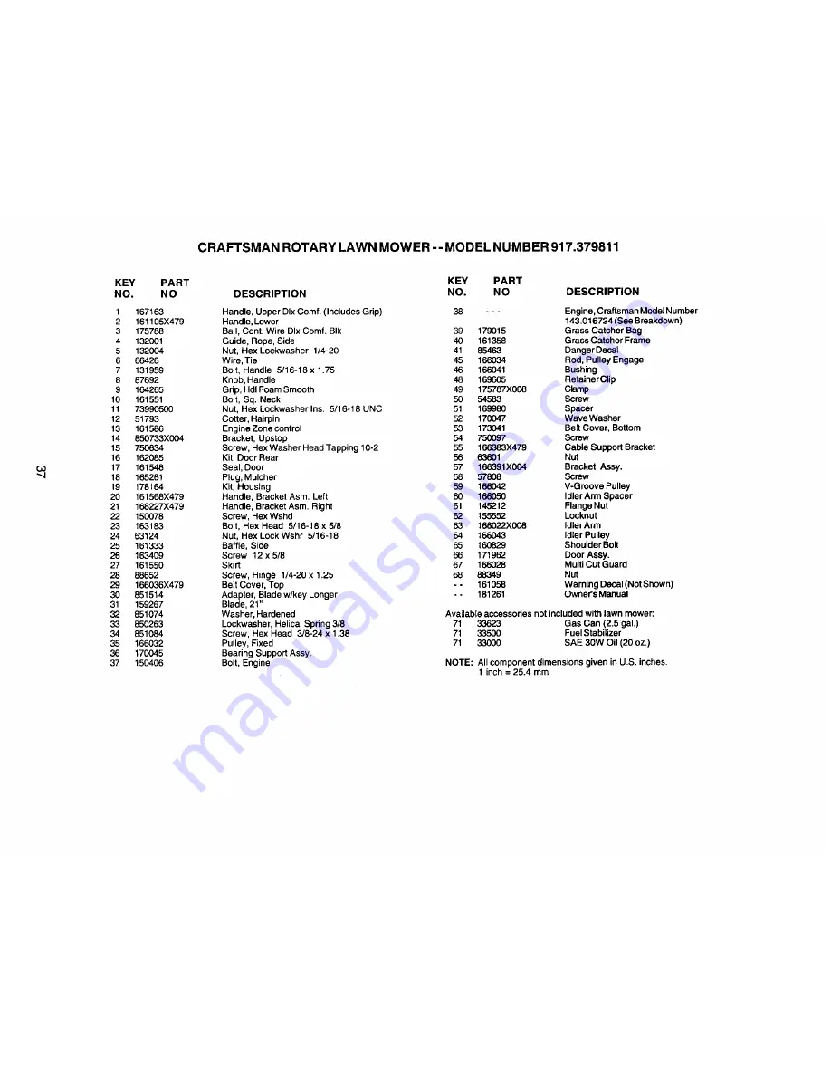 Craftsman 917.379811 Owner'S Manual Download Page 37