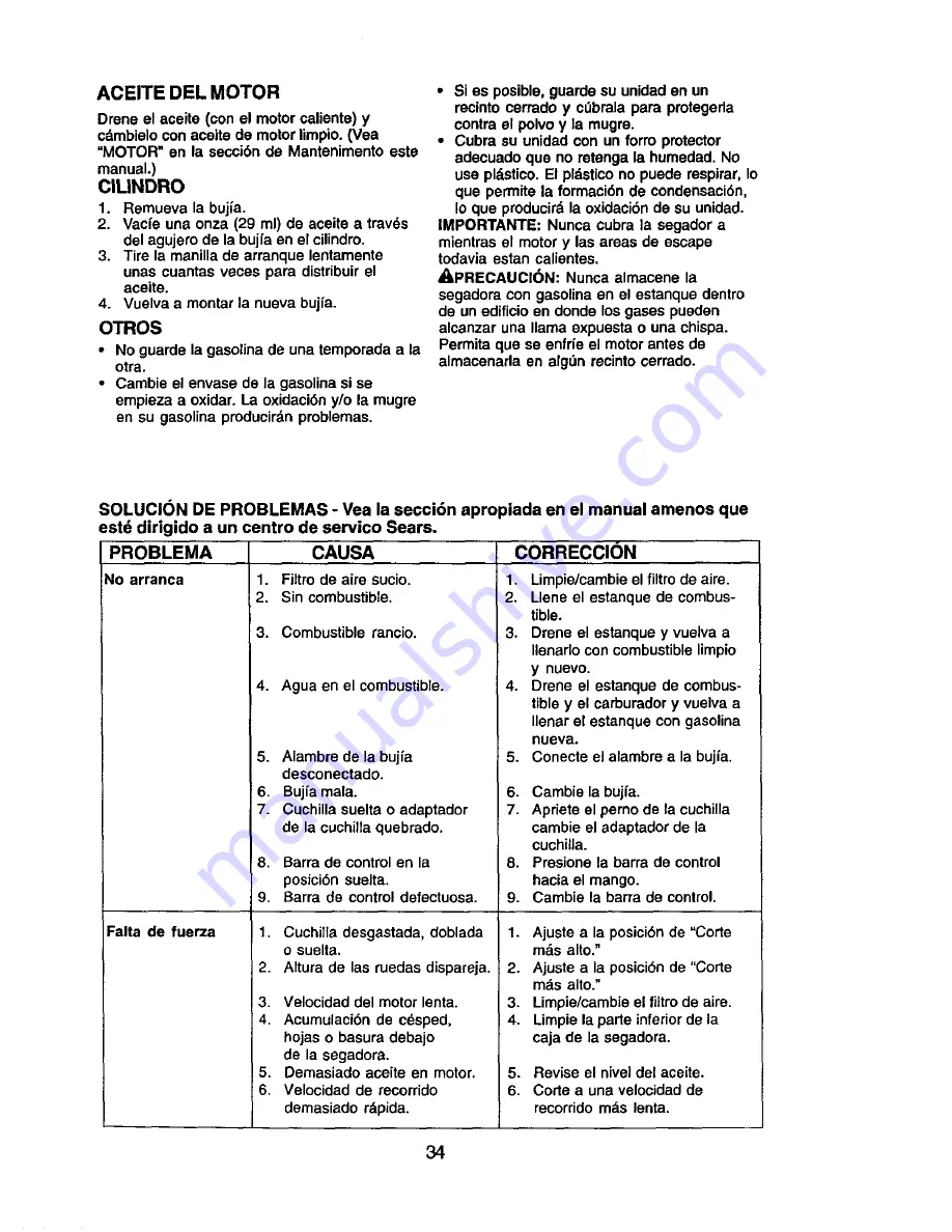 Craftsman 917.379812 Owner'S Manual Download Page 34