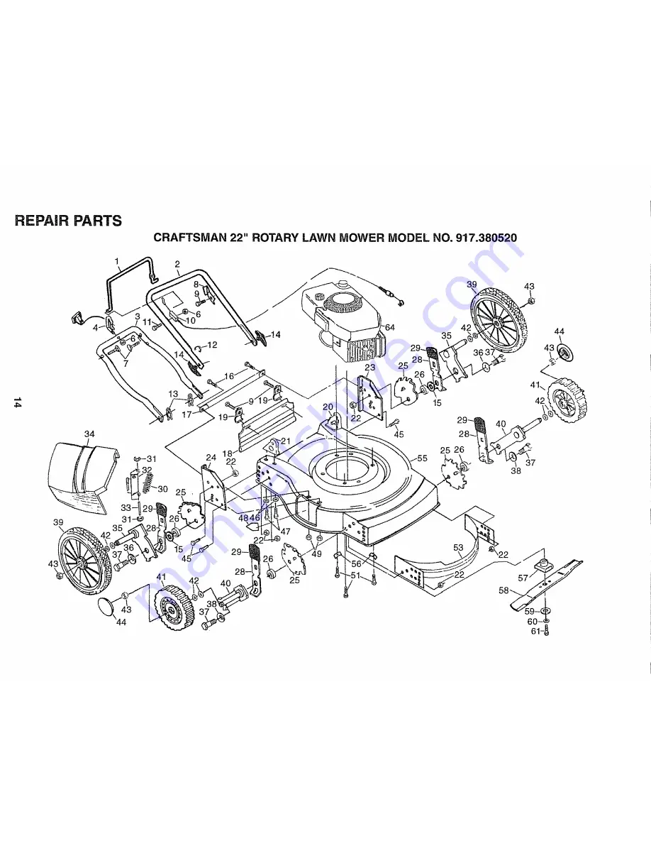 Craftsman 917.380520 Скачать руководство пользователя страница 14